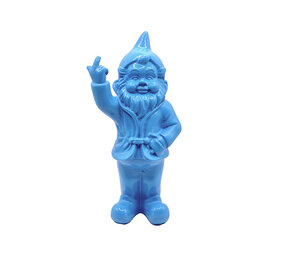 Melting Pot - Beeldje Kabouter Fuck You Licht Blauw 15cm Melting Pot - Beeldje Kabouter Fuck You Licht Blauw 15cm