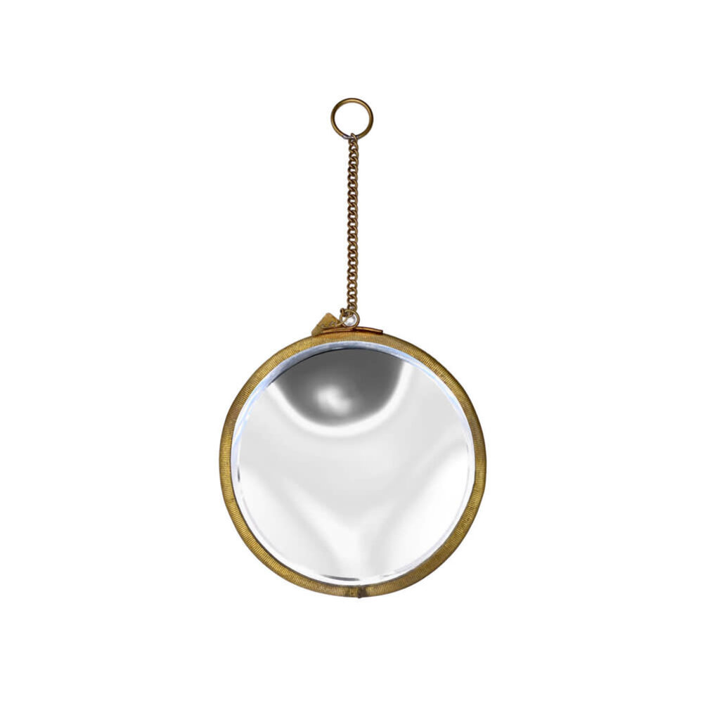 Spiegeltje Mini Rond aan Hanger Antiek Goud 13cm kopen