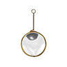 Melting Pot - Spiegeltje Mini Rond aan Hanger Antiek Goud 13cm Melting Pot - Spiegeltje Mini Rond aan Hanger Antiek Goud 13cm