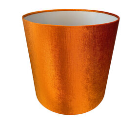Colmore - Lampenkap Oranje Glans Velours 40x40cm Colmore - Lampenkap Oranje Glans Velours 40x40cm