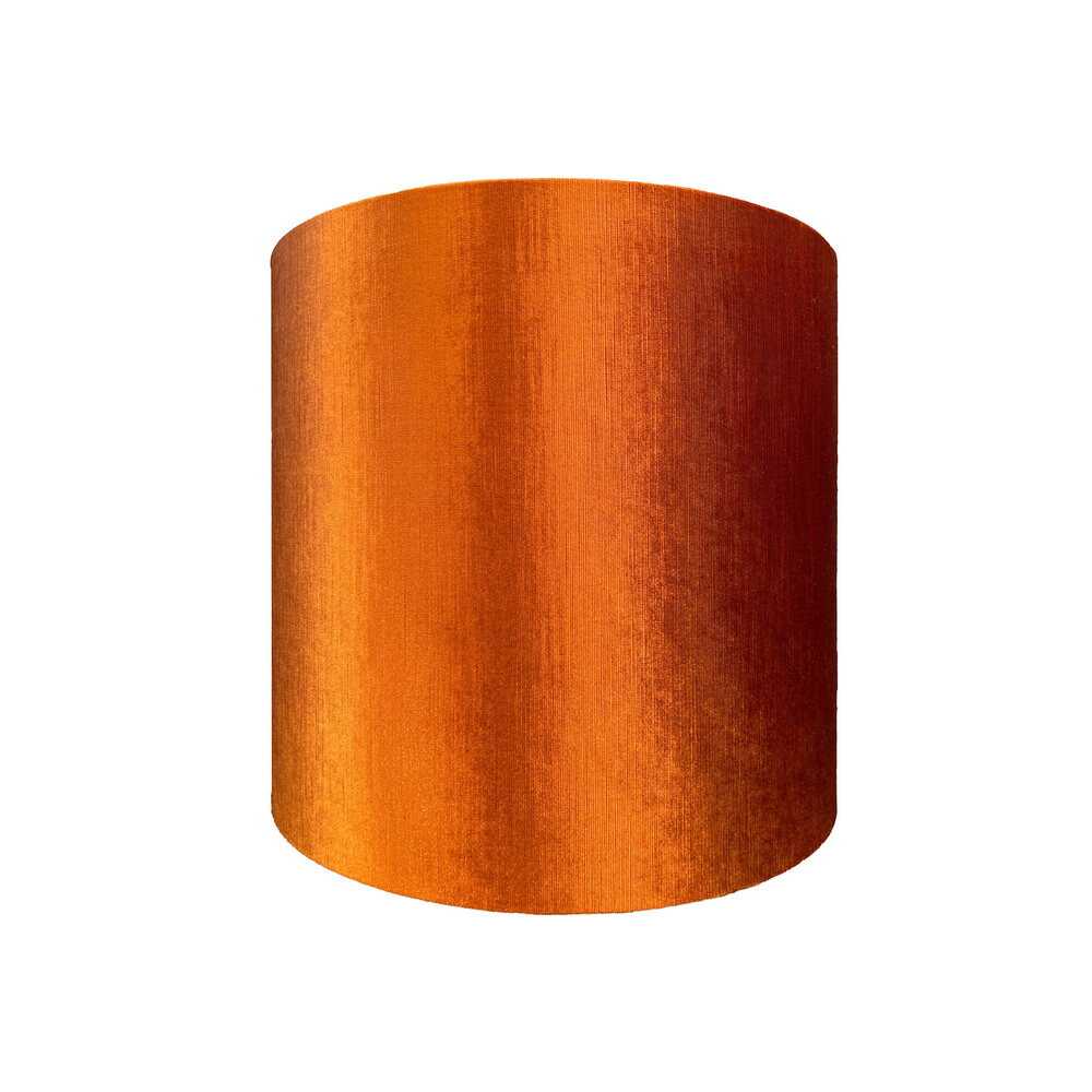 Colmore - Lampenkap Oranje Glans Velours 25x25cm