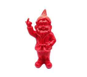 Melting Pot - Beeldje Kabouter Fuck You Rood 15cm Melting Pot - Beeldje Kabouter Fuck You Rood 15cm