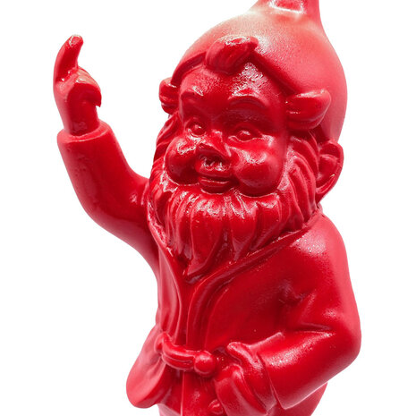Melting Pot - Beeldje Kabouter Fuck You Rood 15cm Melting Pot - Beeldje Kabouter Fuck You Rood 15cm