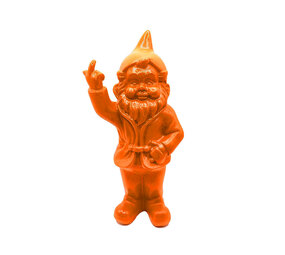 Melting Pot - Beeldje Kabouter Fuck You Oranje 15cm Melting Pot - Beeldje Kabouter Fuck You Oranje 15cm