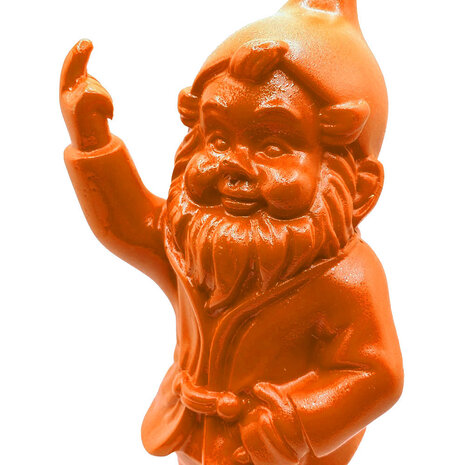 Melting Pot - Beeldje Kabouter Fuck You Oranje 15cm