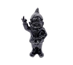 Melting Pot - Beeldje Kabouter Fuck You Zwart 15cm Melting Pot - Beeldje Kabouter Fuck You Zwart 15cm