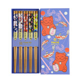 Melting Pot - Eetstokjes Lucky Cats en Koi Karpers set in cadeau doos Melting Pot - Eetstokjes Lucky Cats en Koi Karpers set in cadeau doos