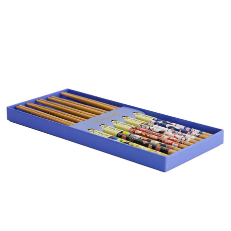 Melting Pot - Eetstokjes Lucky Cats en Koi Karpers set in cadeau doos Melting Pot - Eetstokjes Lucky Cats en Koi Karpers set in cadeau doos