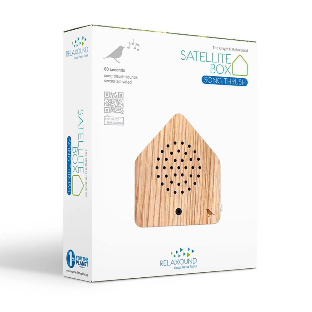 Zwitscherbox - Satellitebox Zanglijster Eiken Hout Zwitscherbox - Satellitebox Zanglijster Eiken Hout