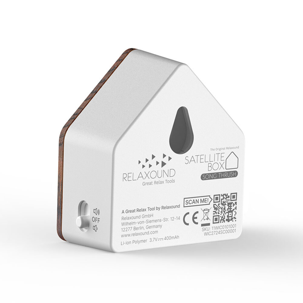 Zwitscherbox - Satellitebox Zanglijster Eiken Hout Zwitscherbox - Satellitebox Zanglijster Eiken Hout