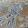 Colmore - Sierkussen Papegaai Taupe Wit Goud Velours 50x50cm Colmore - Sierkussen Papegaai Taupe Wit Goud Velours 50x50cm