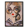 Colmore - Poster Art Lady Glasses Side Multi 70x100cm ingelijst Colmore - Poster Art Lady Glasses Side Multi 70x100cm ingelijst
