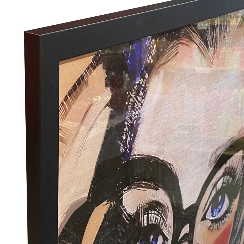 Colmore - Poster Art Lady Glasses Straight Multi 70x100cm ingelijst