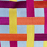 Colmore - Sierkussen Lines Fuchsia Geel Oranje 60x35cm franjes Colmore - Sierkussen Lines Fuchsia Geel Oranje 60x35cm franjes