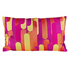 Colmore - Sierkussen Stripes Fuchsia Oranje Goud 60x35cm Colmore - Sierkussen Stripes Fuchsia Oranje Goud 60x35cm