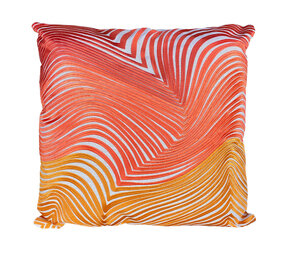 Colmore - Sierkussen Swirls Oranje Geel Katoen 50x50cm Colmore - Sierkussen Swirls Oranje Geel Katoen 50x50cm
