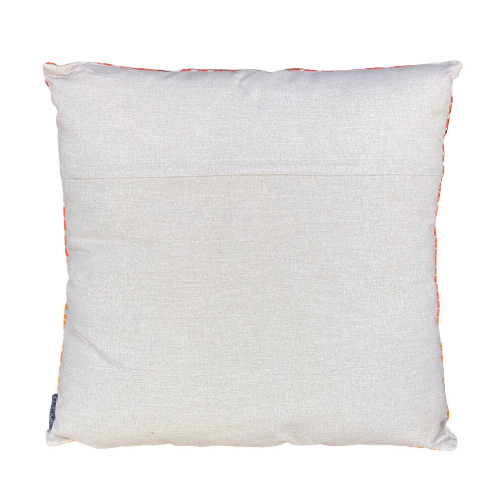 Colmore - Sierkussen Swirls Oranje Geel Katoen 50x50cm Colmore - Sierkussen Swirls Oranje Geel Katoen 50x50cm