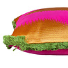 Colmore - Sierkussen Golf Oranje Fuchsia 50x50cm franjes Colmore - Sierkussen Golf Oranje Fuchsia 50x50cm franjes