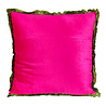 Colmore - Sierkussen Golf Oranje Fuchsia 50x50cm franjes Colmore - Sierkussen Golf Oranje Fuchsia 50x50cm franjes