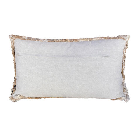 Colmore - Sierkussen Lines Geel Oranje Goud 60x35cm franjes