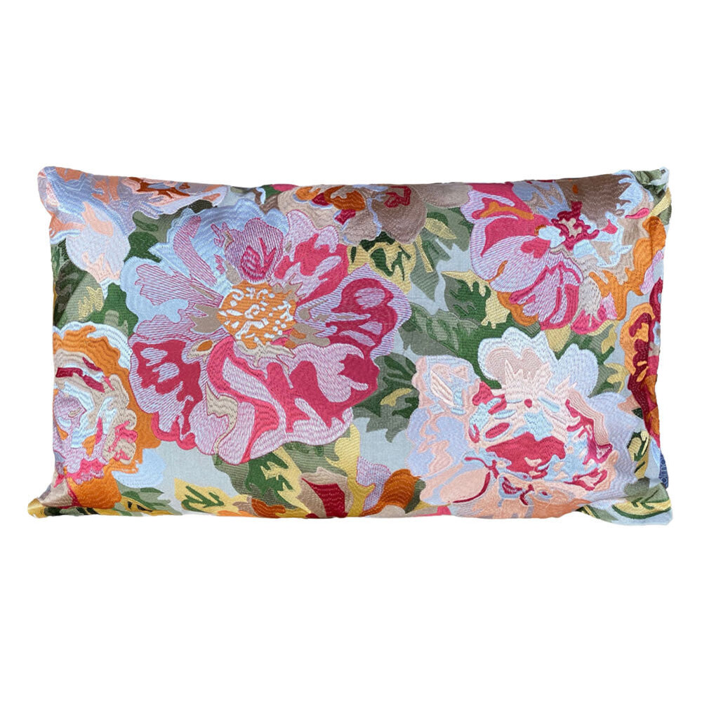 Colmore - Sierkussen Bloemen Multicolor Katoen 60x35cm Colmore - Sierkussen Bloemen Multicolor Katoen 60x35cm
