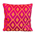 Sierkussen Triangel Oranje Fuchsia 50x50cm bies Sierkussen Triangel Oranje Fuchsia 50x50cm bies