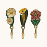 Doing Goods - Wandhaken Posy Flowers Multicolor 4x7cm Set-3 Doing Goods - Wandhaken Posy Flowers Multicolor 4x7cm Set-3