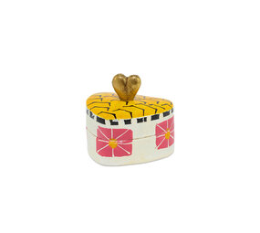 Doing Goods - Doosje Erin Heart Multicolor Paper 6x3cm