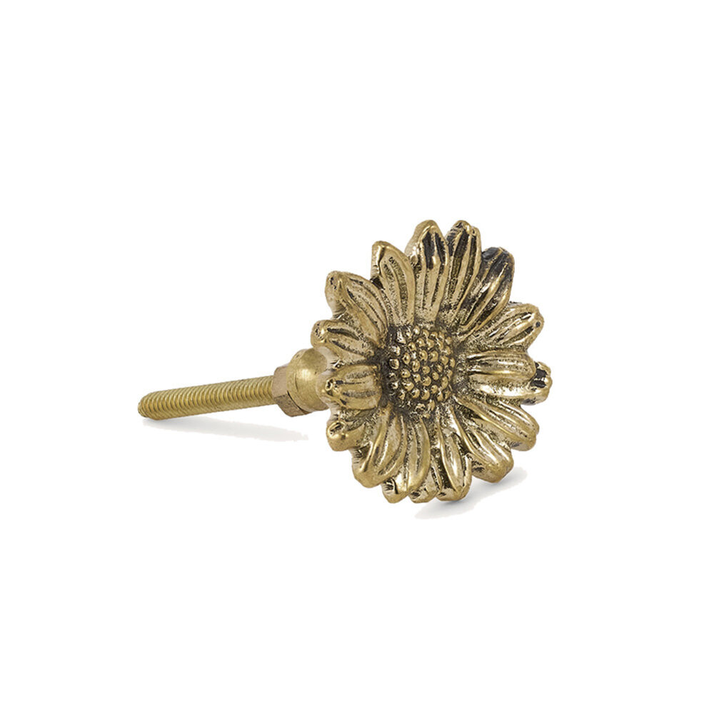 Doing Goods - Ladeknop Breezy Daisy Messing 4x4cm Doing Goods - Ladeknop Breezy Daisy Messing 4x4cm