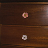 Doing Goods - Ladeknop Faye Flower Pink Messing 5x5cm Doing Goods - Ladeknop Faye Flower Pink Messing 5x5cm