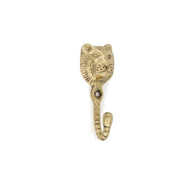 Doing Goods - Wandhaakje Sunshine Tiger Messing 3x8cm Doing Goods - Wandhaakje Sunshine Tiger Messing 3x8cm