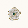 Doing Goods - Ladeknop Faye Flower White Messing 5x5cm Doing Goods - Ladeknop Faye Flower White Messing 5x5cm