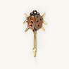 Doing Goods - Wandhaakje Lady Bug Multicolor Messing 4x8cm Doing Goods - Wandhaakje Lady Bug Multicolor Messing 4x8cm