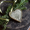 Melting Pot - Wand Ornament Mini Hartje aan Hanger Antiek Goud 8x8cm Melting Pot - Wand Ornament Mini Hartje aan Hanger Antiek Goud 8x8cm