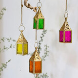 Melting Pot - Waxinehouders Lantaarntjes Multicolor 5x14cm set-4