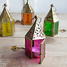 Melting Pot - Waxinehouders Lantaarntjes Multicolor 5x14cm set-4 Melting Pot - Waxinehouders Lantaarntjes Multicolor 5x14cm set-4