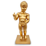Melting Pot - Beeld Manneken Pis F*ck You Goud XL 25x60cm Melting Pot - Beeld Manneken Pis F*ck You Goud XL 25x60cm