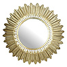 Melting Pot - Spiegel Veren Rond Goud Metaal 70x70cm Melting Pot - Spiegel Veren Rond Goud Metaal 70x70cm