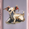 Colmore - Schilderij Chihuahua in Roze Barok Lijst 30x35cm handgeschilderd Colmore - Schilderij Chihuahua in Roze Barok Lijst 30x35cm handgeschilderd
