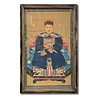 Melting Pot - Schilderij Chinese Voorouder Hoed Blauw Multi 56x91cm ingelijst Melting Pot - Schilderij Chinese Voorouder Hoed Blauw Multi 56x91cm ingelijst