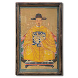 Melting Pot - Schilderij Chinese Voorouder Steek Geel Multi 56x91cm ingelijst