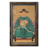 Melting Pot - Schilderij Chinese Voorouder Steek Groen Multi 56x91cm ingelijst Melting Pot - Schilderij Chinese Voorouder Steek Groen Multi 56x91cm ingelijst