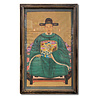 Melting Pot - Schilderij Chinese Voorouder Steek Groen Multi 56x91cm ingelijst Melting Pot - Schilderij Chinese Voorouder Steek Groen Multi 56x91cm ingelijst