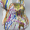 Melting Pot - Beeld Design Beer Wit Goud Splash Multi 26x47cm Melting Pot - Beeld Design Beer Wit Goud Splash Multi 26x47cm