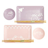 Melting Pot - Sushi Set Kawaii Cat Rabbit Roze Lila Porselein Melting Pot - Sushi Set Kawaii Cat Rabbit Roze Lila Porselein