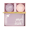 Melting Pot - Sushi Set Kawaii Cat Rabbit Roze Lila Porselein Melting Pot - Sushi Set Kawaii Cat Rabbit Roze Lila Porselein