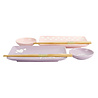 Melting Pot - Sushi Set Kawaii Cat Rabbit Roze Lila Porselein Melting Pot - Sushi Set Kawaii Cat Rabbit Roze Lila Porselein