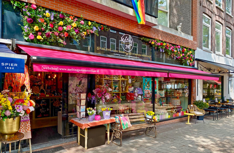 Winkelgevel Melting Pot Amsterdam #Shopindepijp