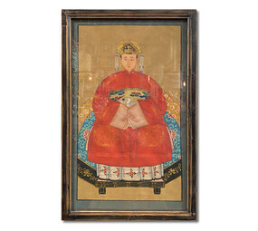 Melting Pot - Schilderij Chinese Voorouder Kroon Rood Multi 56x91cm ingelijst Melting Pot - Schilderij Chinese Voorouder Kroon Rood Multi 56x91cm ingelijst