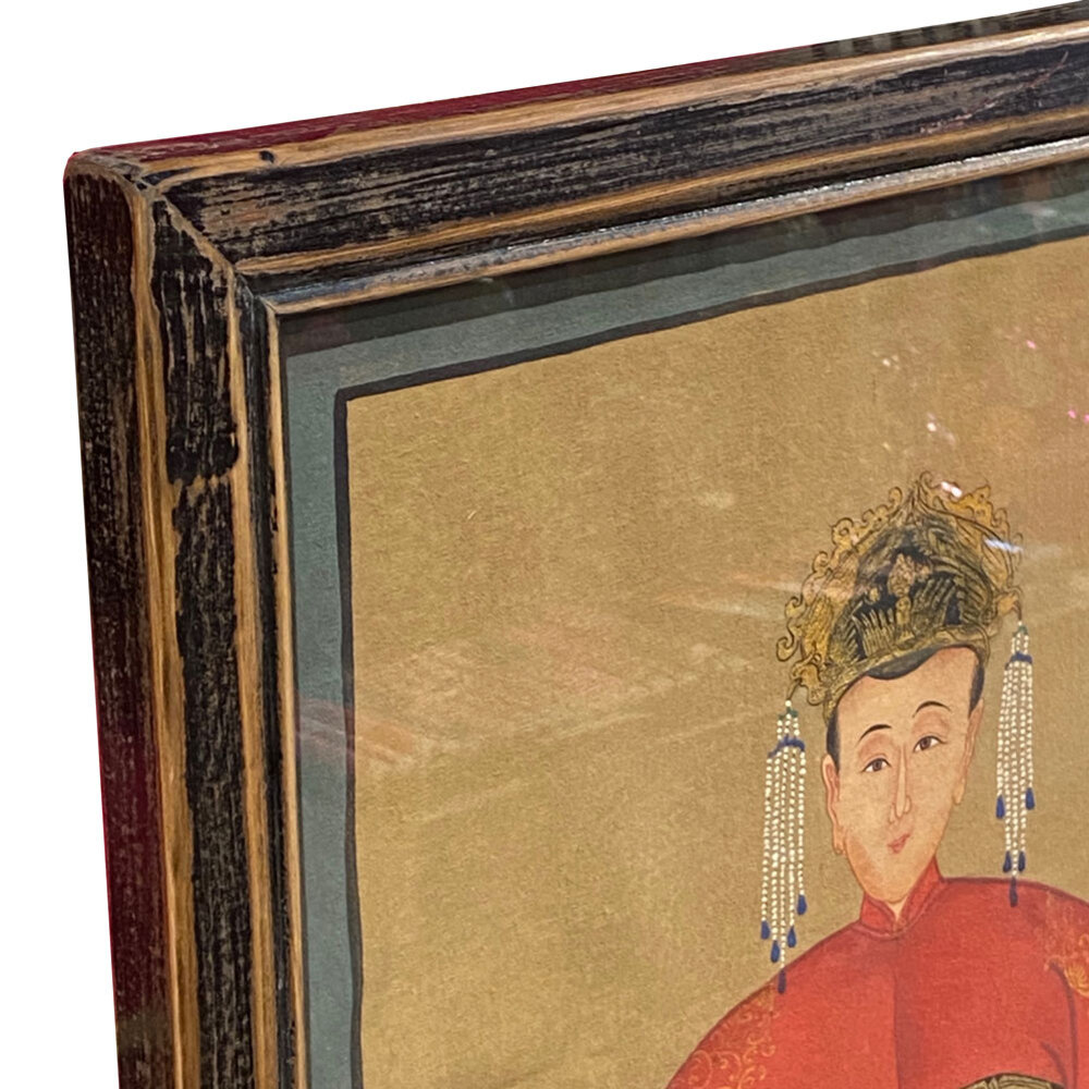 Melting Pot - Schilderij Chinese Voorouder Kroon Rood Multi 56x91cm ingelijst Melting Pot - Schilderij Chinese Voorouder Kroon Rood Multi 56x91cm ingelijst